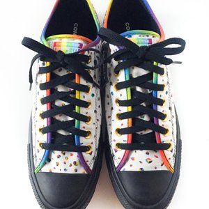 2021 PRIDE CONVERSE CHUCK TAYLORS SHOES, NEVER WORN, Women's 10.5, Men's 8.5